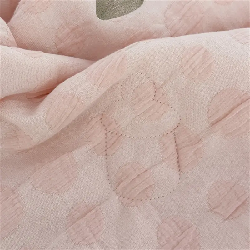 100% Cotton Three-layer Yarn Fabric Summer Autumn Blanket Children Soft Skin-friendly Kid Quilt Breathable Duvet Child or Adult