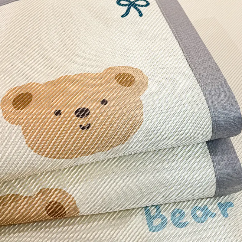 High-end Ice Silk Summer Bed Mat Cool Down Breathable Sleeping Mat for Bed Adult Child Cooling Pad Summer Bed Sheet Pillowcase