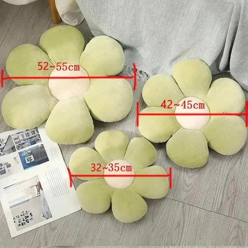 Lovely Daisy Throw Pillows Soft Comfortable Lumbar Support Back Cushion Cartoon Chair Cushion Pillows Decor Home Flower Pillow