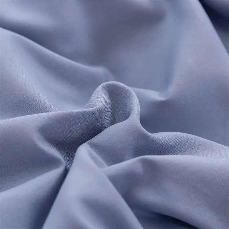 Soft Skin-friendly Fitted Sheet Set Solid Color Single Double Bed Sheet and Pillowcases Elastic Band Bedsheet Mattress Cover