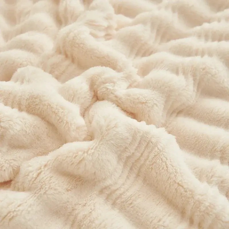 Imitation Rabbit Plush Autumn Winter Warm Blankets for Bed Soft Fluffy Comfortable Blankets Absorbent Breathable Warmth Blanket