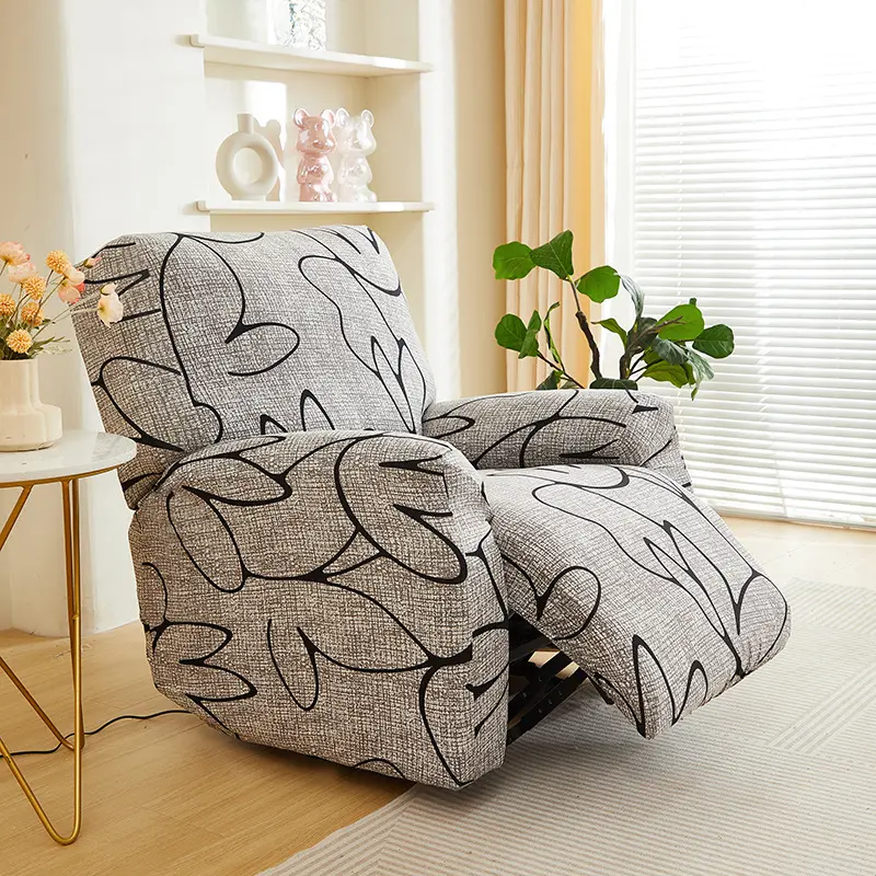 4 Pieces Chivas Recliner Sofa Cover Stretch Split Functional Couch Covers Universal Furniture Protector for Living Room