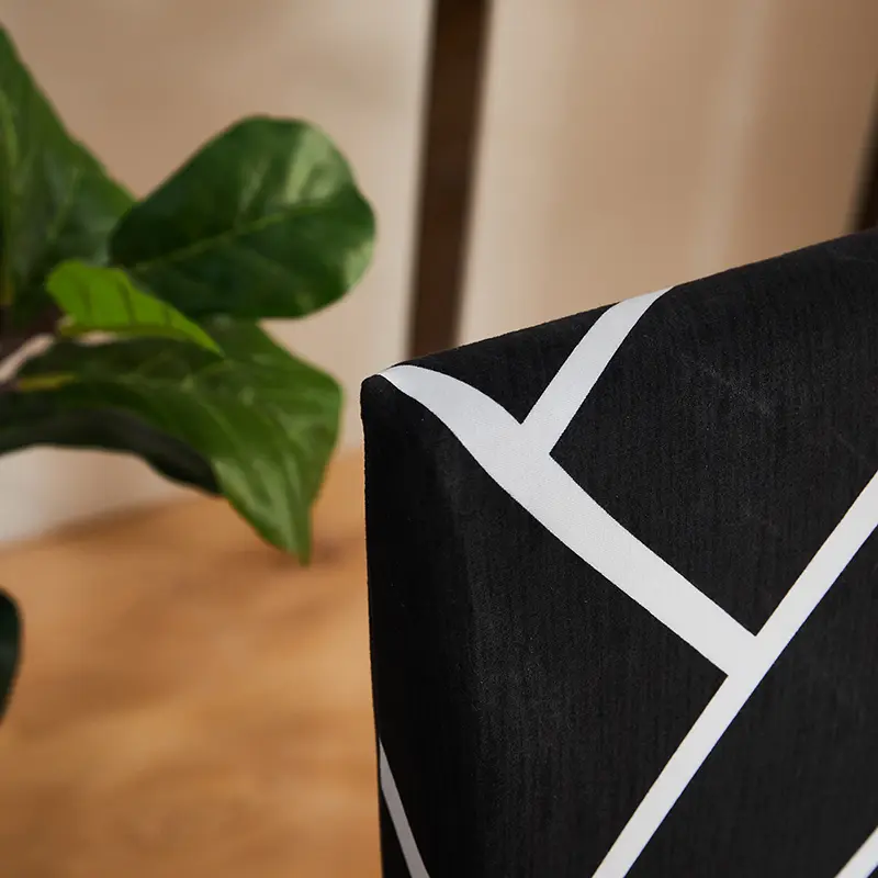 Hot sale dining chair cover with elastic, spandex seat cover for home