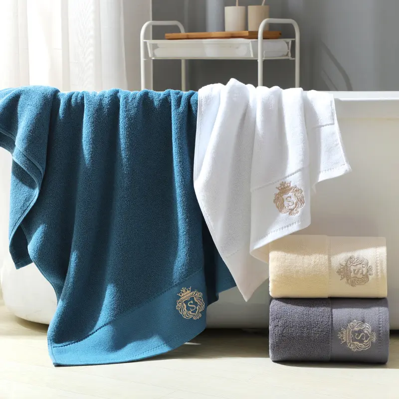 Multi-color Star hotel cotton bath towel thickened adult absorbent 70x40cm cotton bath towel suitable for gifts