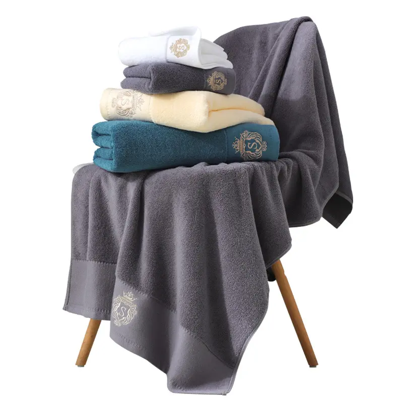 Multi-color Star hotel cotton bath towel thickened adult absorbent 70x40cm cotton bath towel suitable for gifts