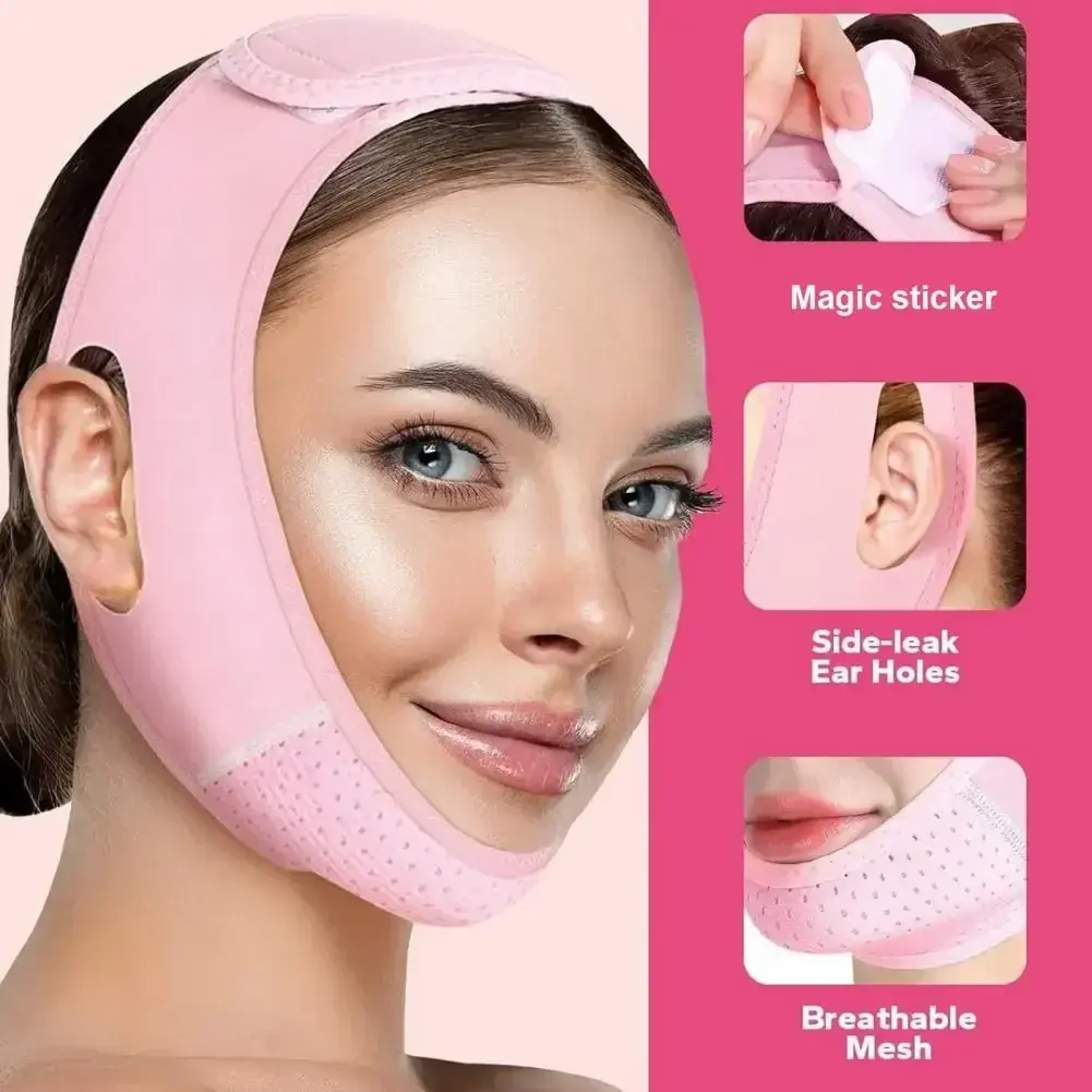 Breathable Face Skin Slimming Bandage Women Chin Cheek Lift Up Belt V Line Face Shaper Facial Massage Strap Care Beauty Tools