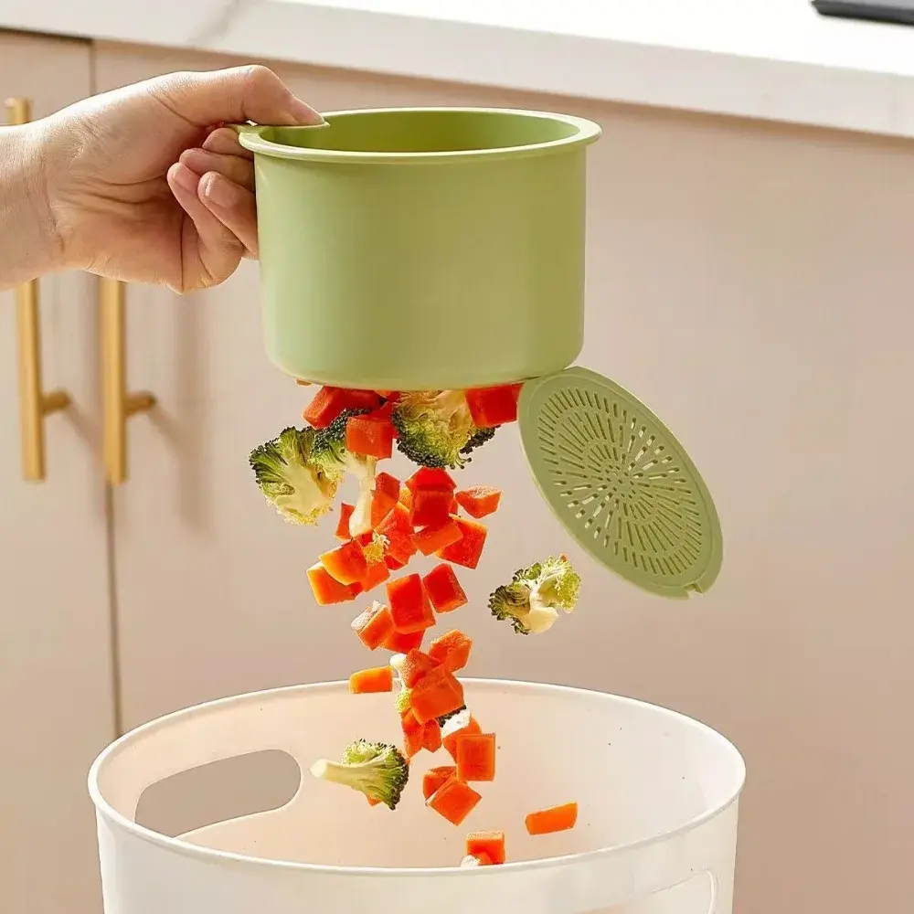 New Sink Drain Basket Dishwashing Sponge Hanging Storage Rack Filter Multifunctional Dry and Wet Separation Bathroom Accessories