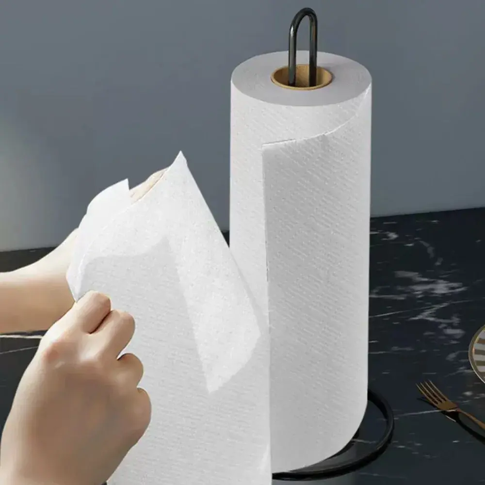 NEW Bathroom Vertical Wrought Iron Tissue Holder Creative Dining Table Storage Desktop Kitchen Tissue Holder Roll Paper Holder