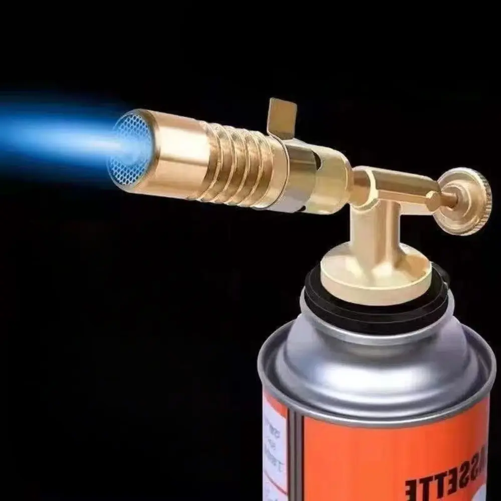New Portable Welding Torch Gas Burner Portable Flame Gun Butane High Temperature Welding Gas Lighter Torch Outdoor Camping BBQ