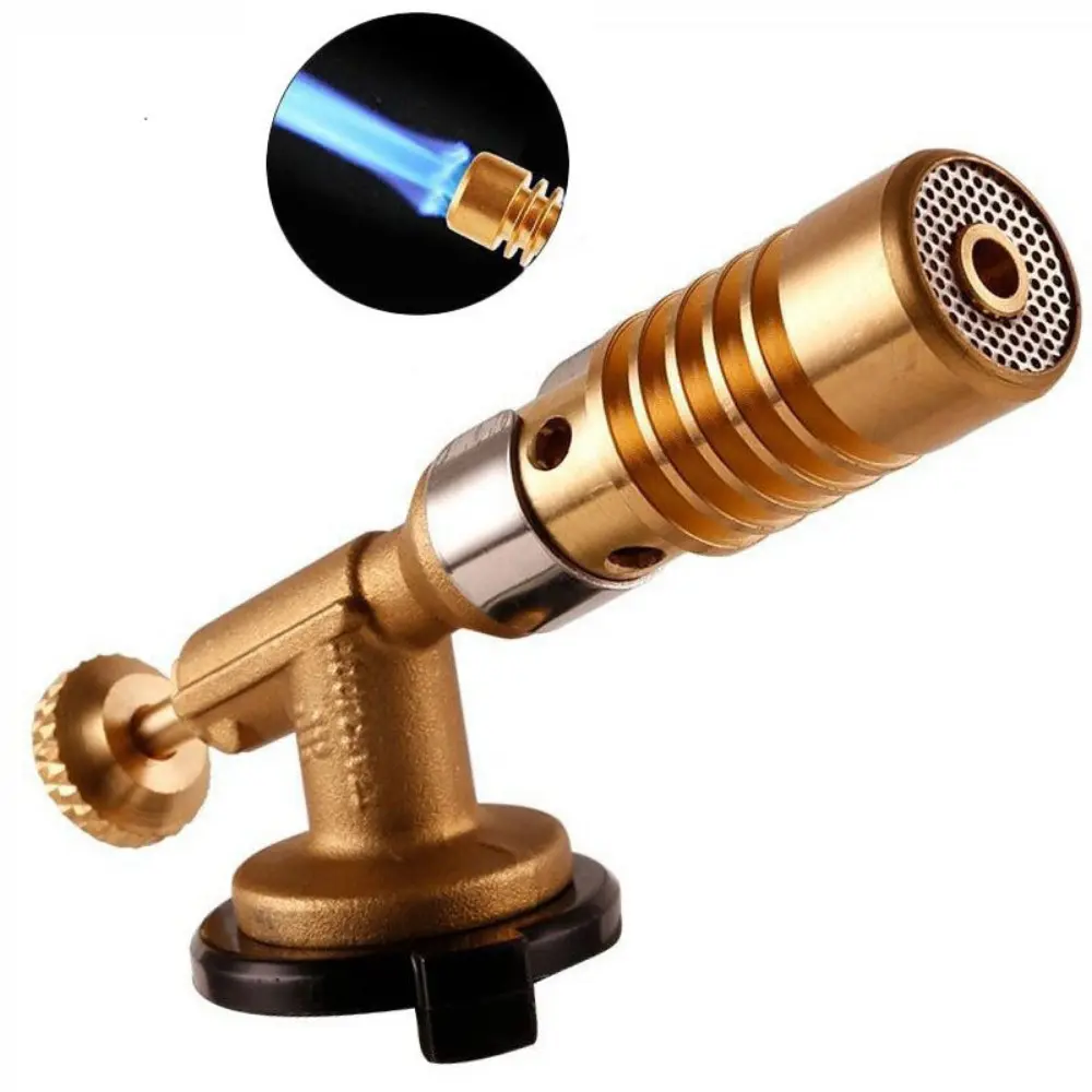 New Portable Welding Torch Gas Burner Portable Flame Gun Butane High Temperature Welding Gas Lighter Torch Outdoor Camping BBQ