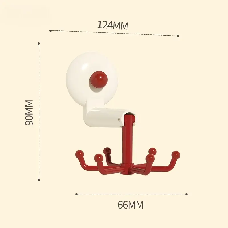 New 360° Rotating Hook Rack Double - Direction Swivel Kitchen/Bathroom Organizer Space - Efficient