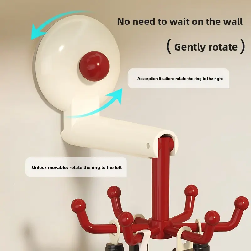 New 360° Rotating Hook Rack Double - Direction Swivel Kitchen/Bathroom Organizer Space - Efficient