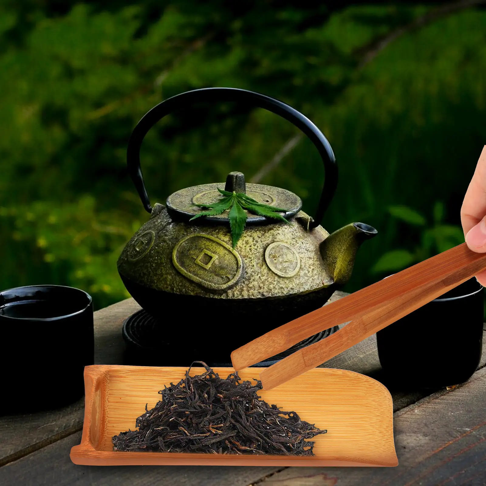 3 PCS Polished Tea Set Three-piece Japanese Ceremony Utensils Accessories Matcha Tools Kit
