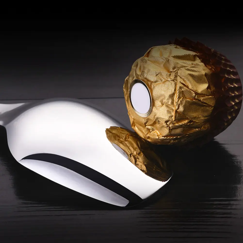 2 Pcs Stainless Steel Teaspoon Ice Cream Dessert Spoons Scoop Short Handle Tableware Child