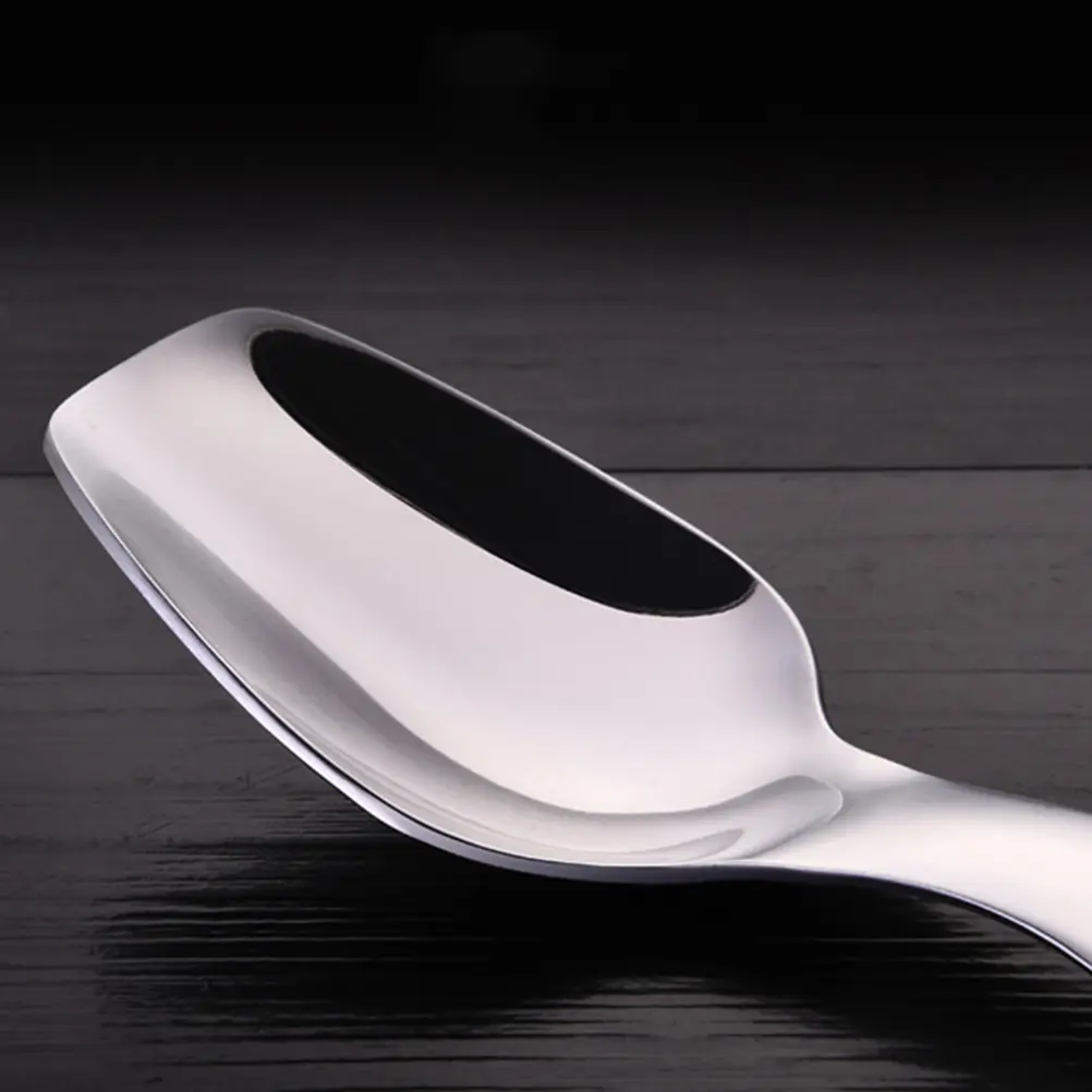 2 Pcs Stainless Steel Teaspoon Ice Cream Dessert Spoons Scoop Short Handle Tableware Child