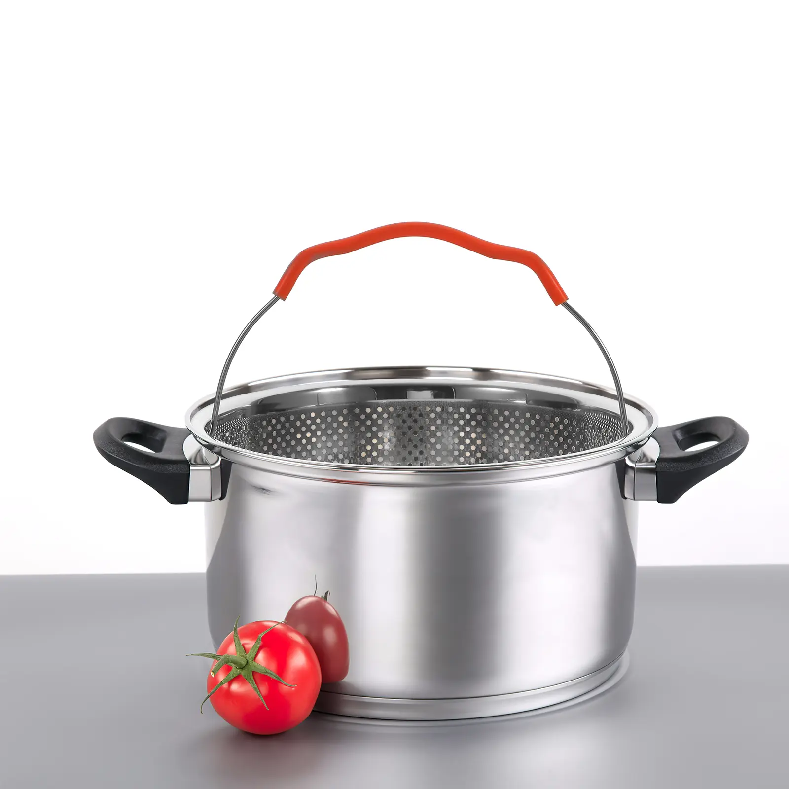 Stainless Steel Steaming Basket Rice Cooker Pot Fine Holes Design Kitchen Strainer Mesh Food Rack Safe Anti Rust Round H