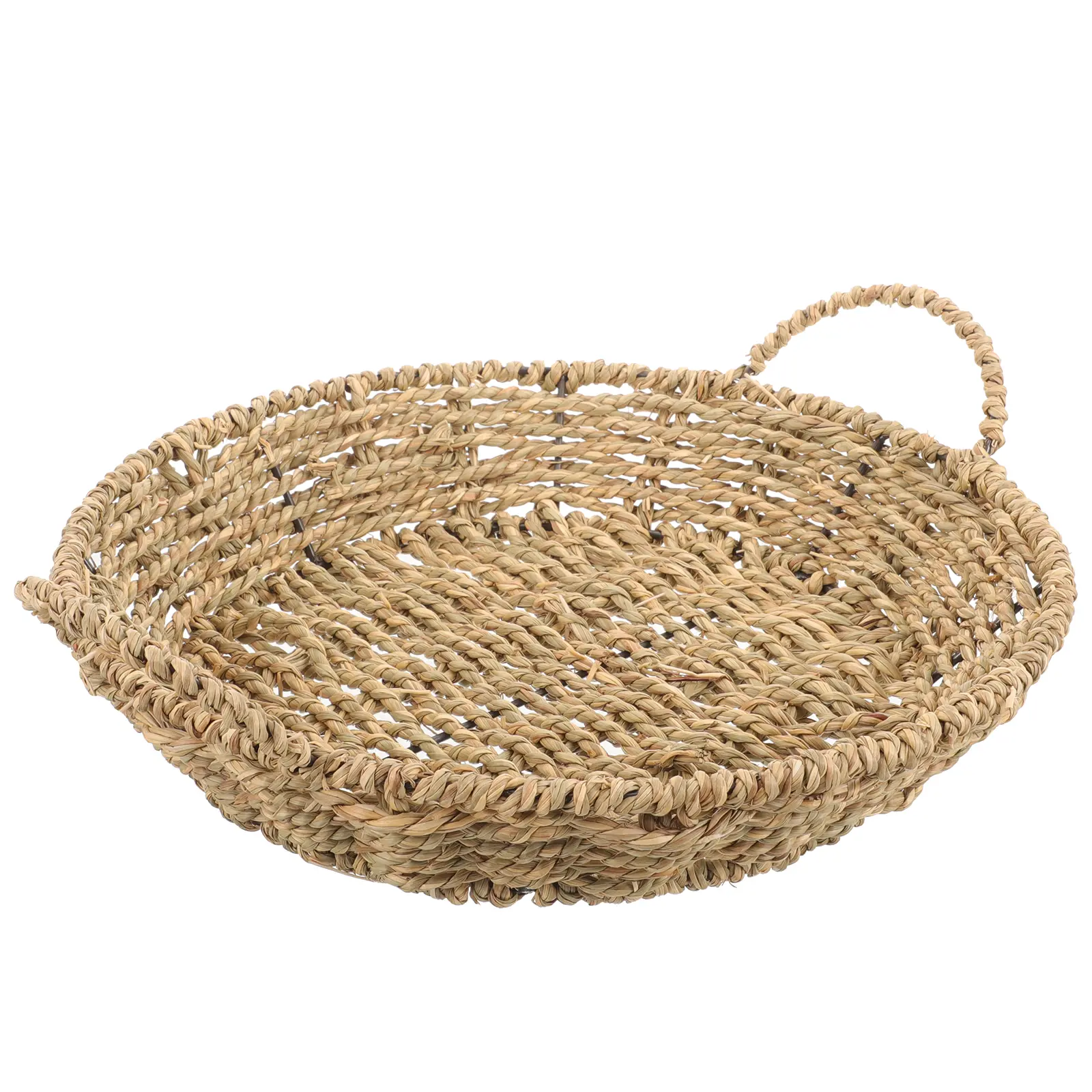 Straw Pot Kitchen Hot Pan Holder 30x5cm Woven Hot Pan Kitchen High Temp Resistance for Table Protection Durability