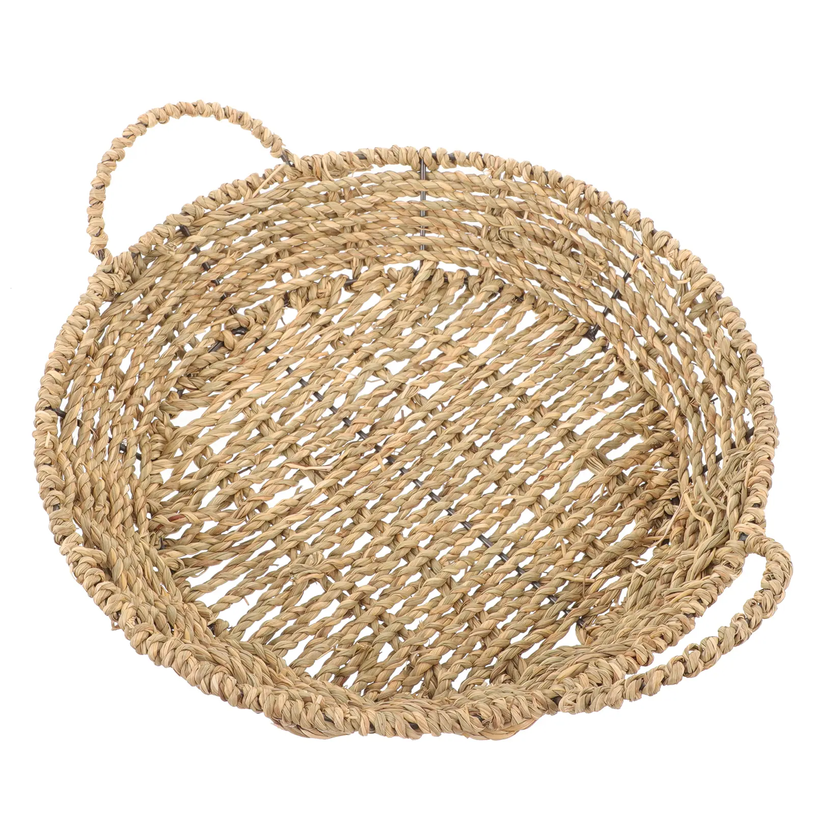 Straw Pot Kitchen Hot Pan Holder 30x5cm Woven Hot Pan Kitchen High Temp Resistance for Table Protection Durability