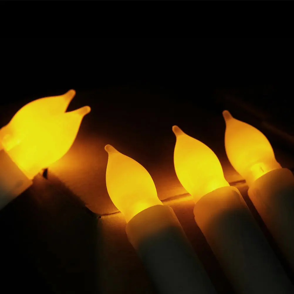 6pcs LED Candles Warm Glow Flameless Smokeless Powered Home Decor Christmas Lighting LED Lights