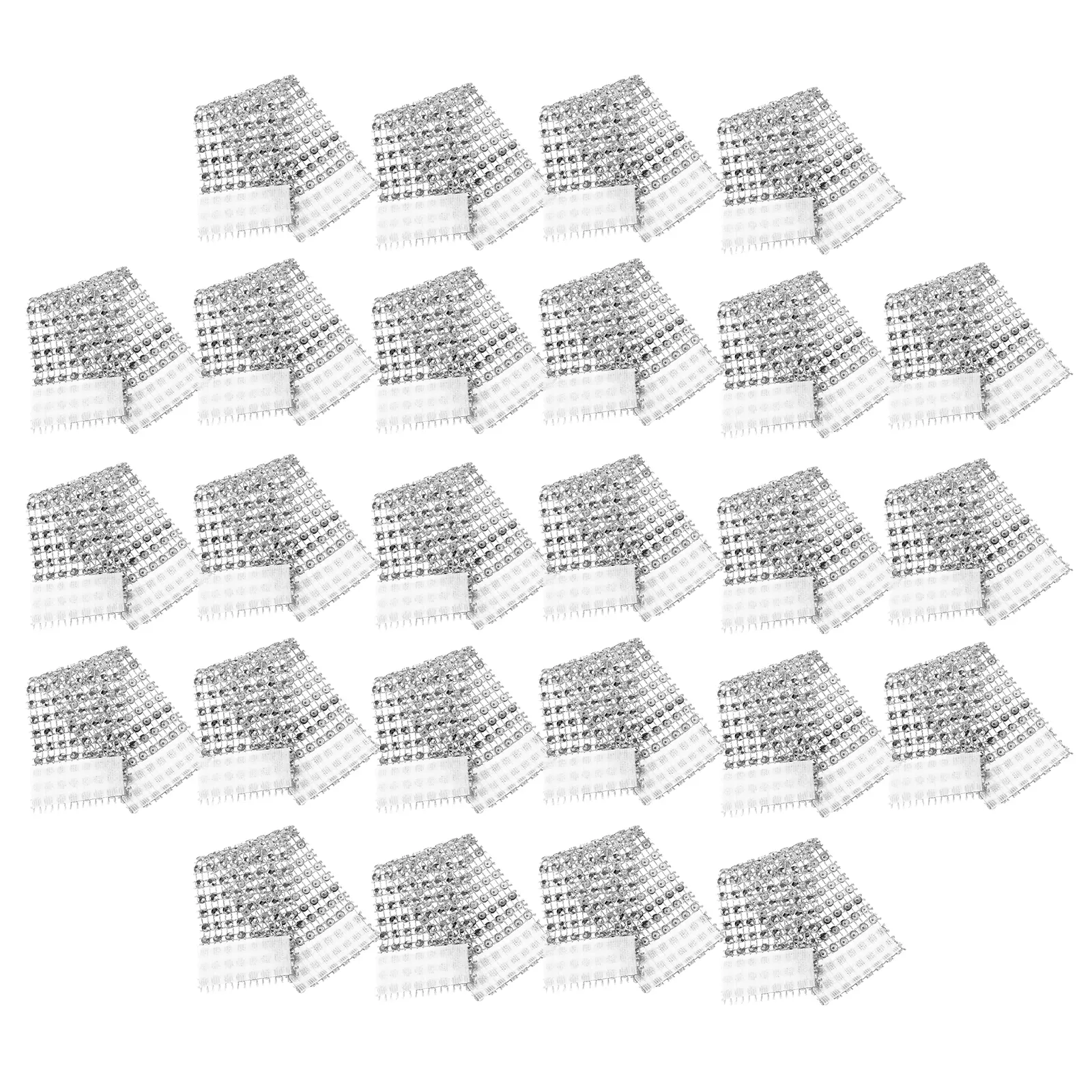 50 Pcs Napkin Ring Circle Rings Holds Banquet Buckle Hotel Bulk Automatic Decor