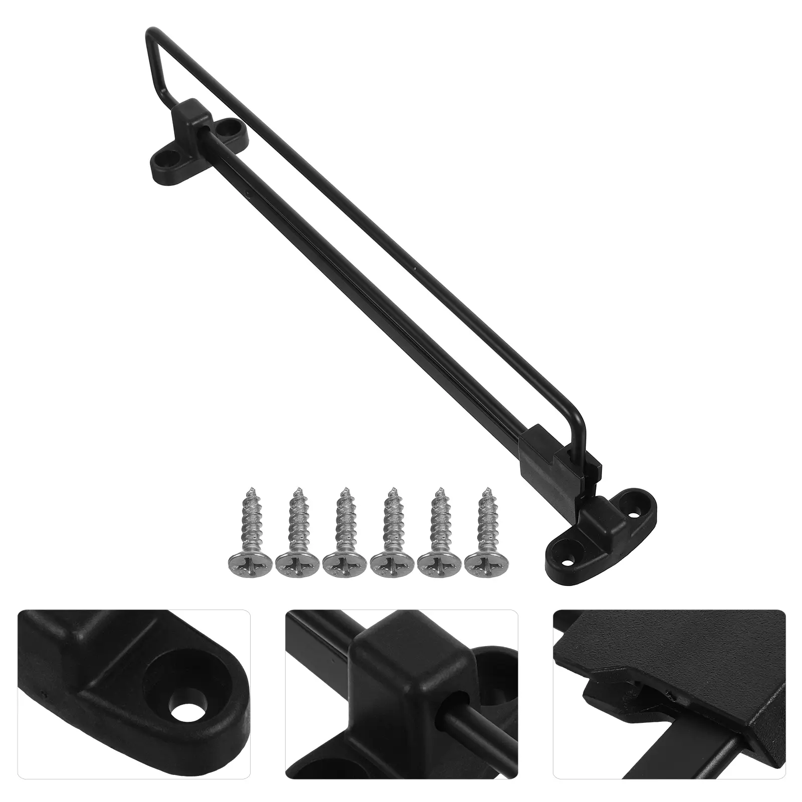 s Telescopic Clothes Rail Closet Rod Extender Hanging Black Finish Iron Plastic Adjustable Length Pull Out Hanger Travel