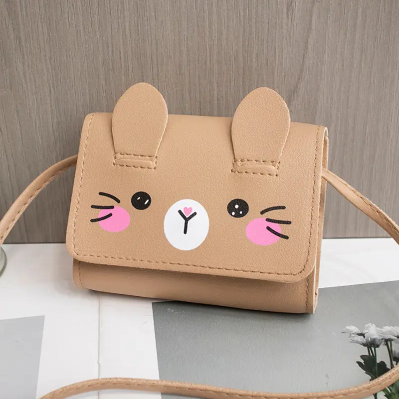 Children's Mini Handbags Fashion Princess Baby Girls PU Leather Small Shoulder Crossbody Bags Cute Kids Coin Purse Wallet
