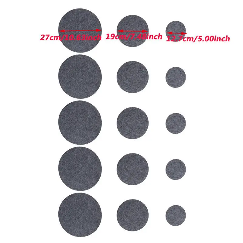 1set Felt Dish Protection Pad Bowl Anti-Friction Pad Soft Board Storage Packing Food Plate Divider Separator Protectors