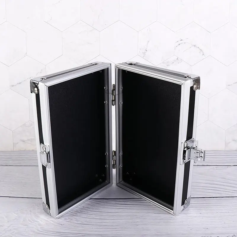 Portable Aluminum Alloy Storage Box Cash Document Tools Home Safe Black Props Metal Password Storage Boxes