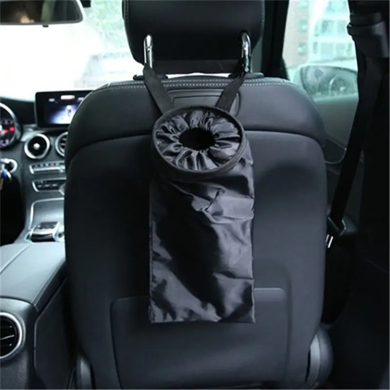 High Quality Sunerly Universal Car Waste Bins Vehicle Back Seat Headrest Litter Trash Garbage Bag Cleaning Tools NEW