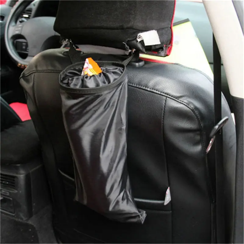 High Quality Sunerly Universal Car Waste Bins Vehicle Back Seat Headrest Litter Trash Garbage Bag Cleaning Tools NEW
