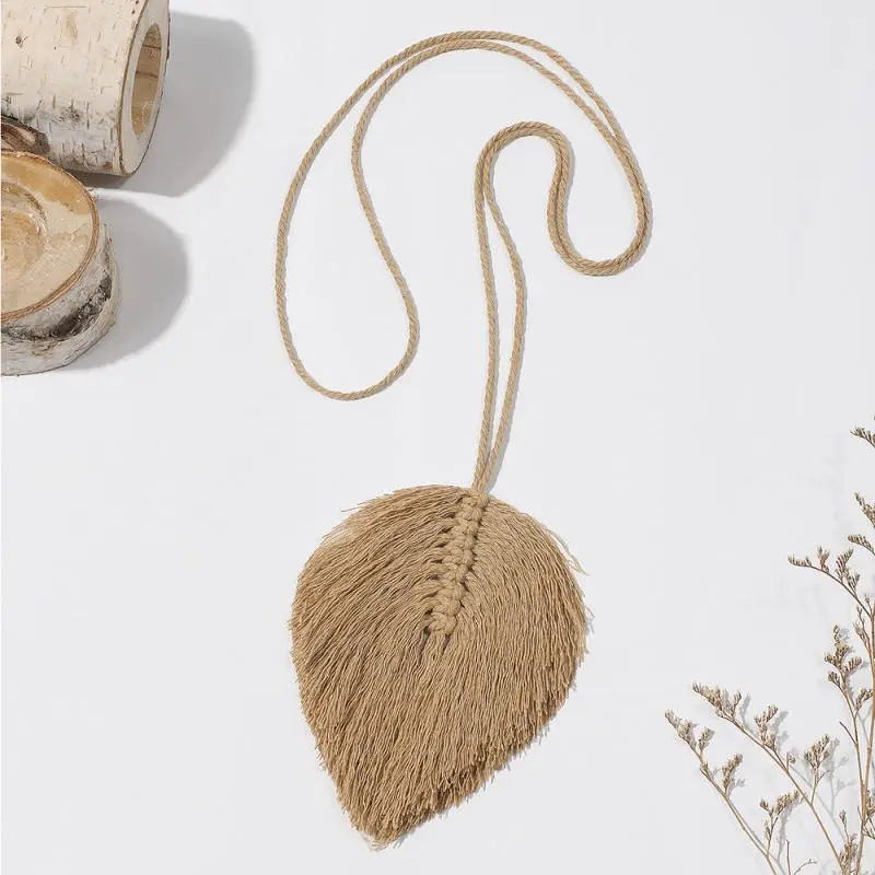 Curtain Tiebacks Leaf Cotton Rope Ties Creative Leaves Tie Backs Holdback Strap For Kitchen Window Room Bedroom Decoration