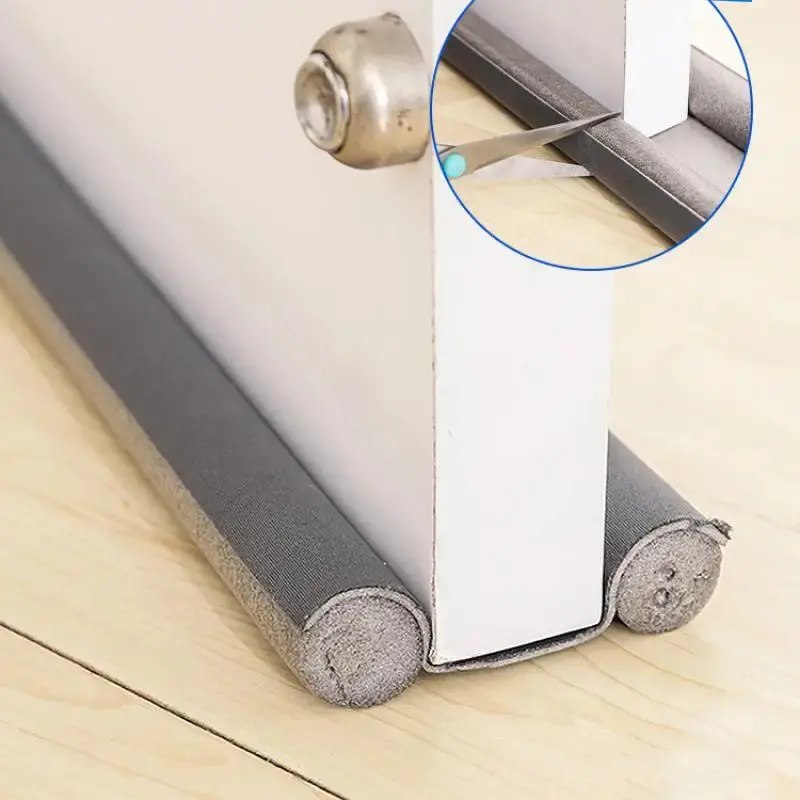 Dedicated Door Bottom Sealing Strip Under Door Draft Stopper Wind Noise Acustic Foam Blocker Insects Door Stopper Holder