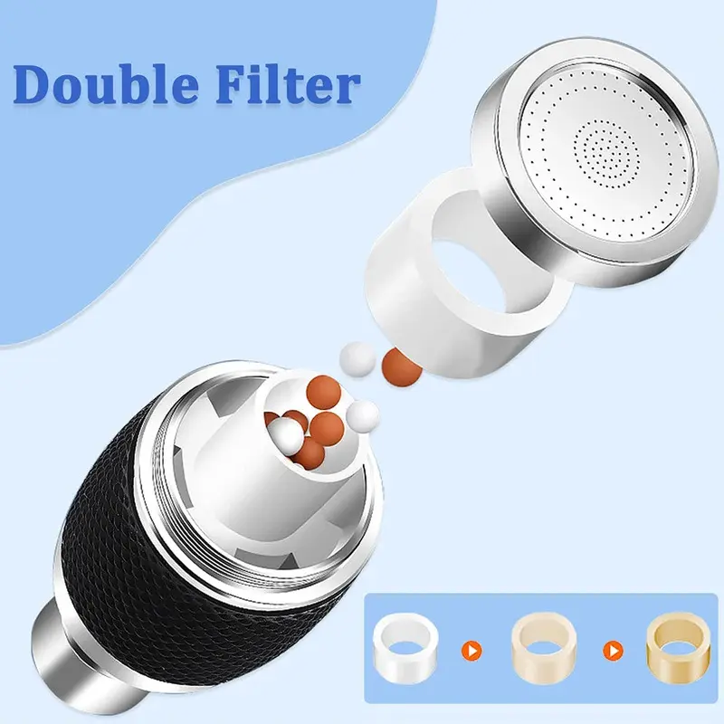 360 °   Adjustment Kitchen Sink Faucet Extender Filter Spray Dual-mode Water-saving Pressurizer Household Bathroom Gadget