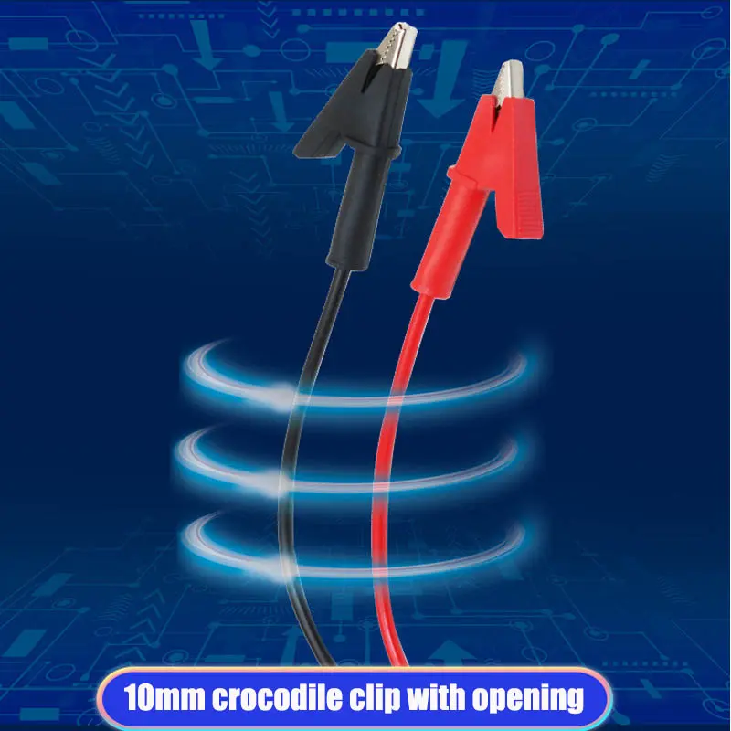 20A Alligator Clip to Banana Plug Test Cable Lead Connector Dual Probe 4mm Crocodile Clip For Multimeter Measure Tool