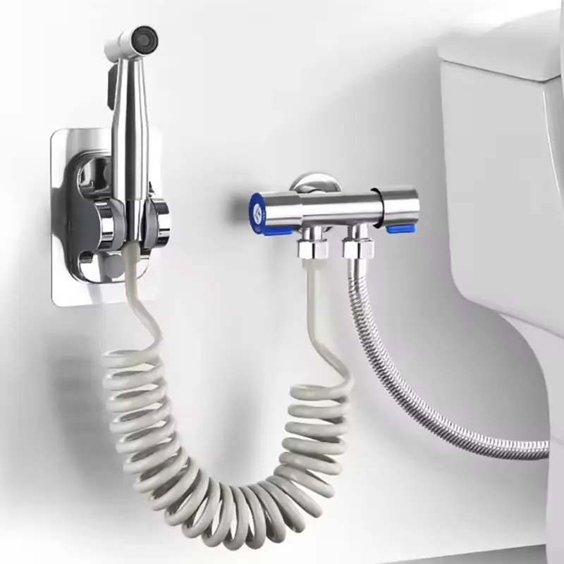 Sprayer Gun Hand Protable Toilet Bidet Holder Handheld Faucet Home Bathroom Shower Head Self Cleaning