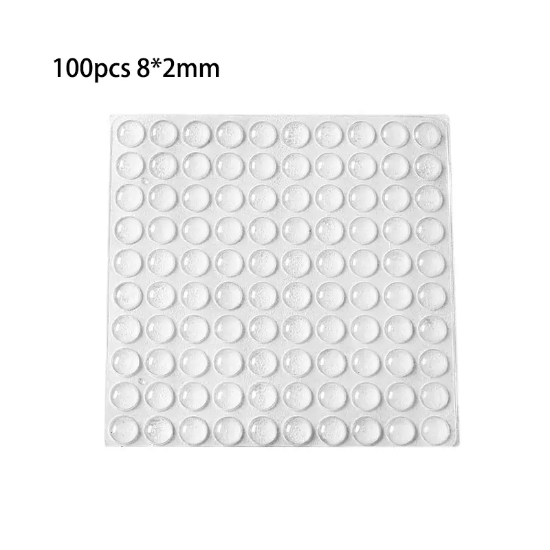 Transparent Silicone Anti-Collision Pellets Self-Adhesive Wear-Resistant Anti-Slip Pellets Cabinet Door Mute Silicone Stickers