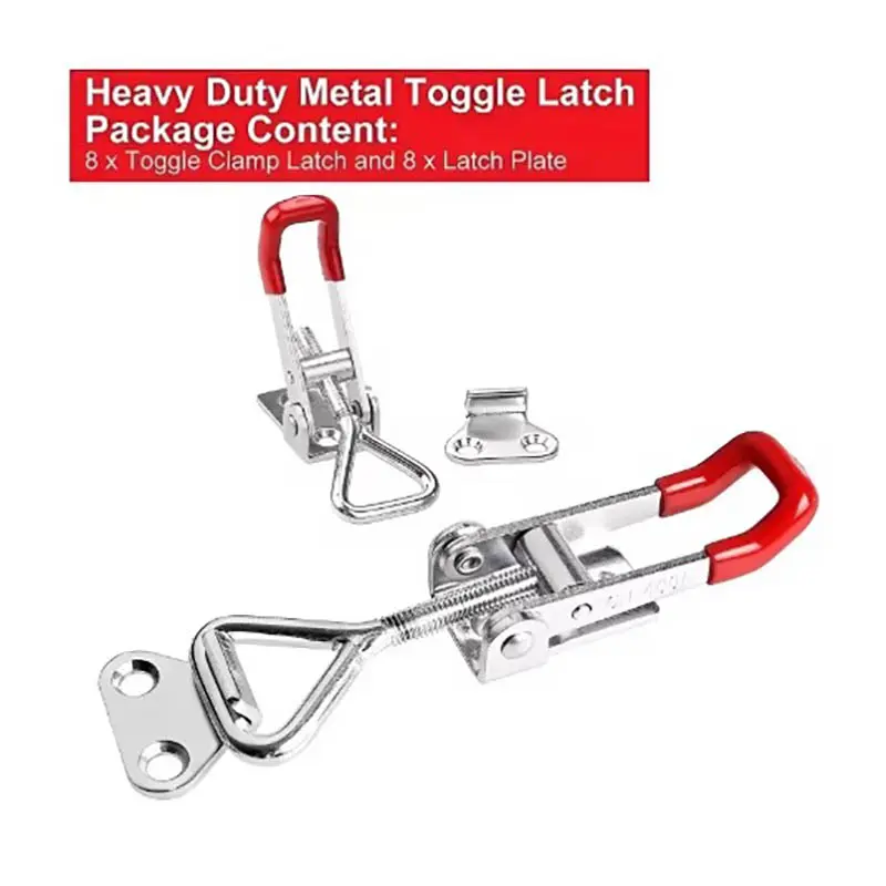 1/2PCS Heavy Iron Adjustable Buckle Lock Clamp Box Buckle Clamp Door Bolt Type Quick Clamp Accessory Horizontal Clamp Catch Clas