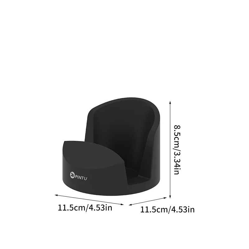 1/2pcs Nordic Style Beige/Black Silicone Pot Lid Shovel Storage Rack Practical Multifunctional Kitchen Supply Non Slip