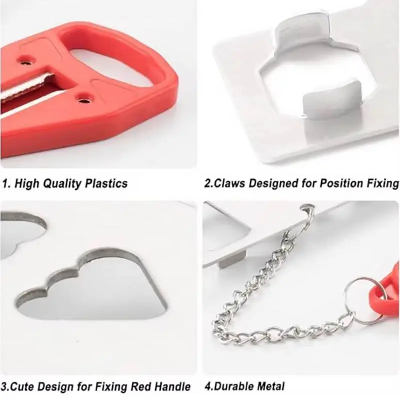 Portable Door Lock for Home Double Hole Anti-theft Chain Lock for Room Hotel Anti Theft Security Lock for Apartment and College