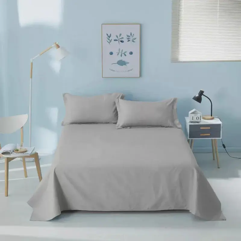 1pcs Double Sheets Connected Bedroom Dormitory Quilt Home Double Sheets Connected Cotton Sheets