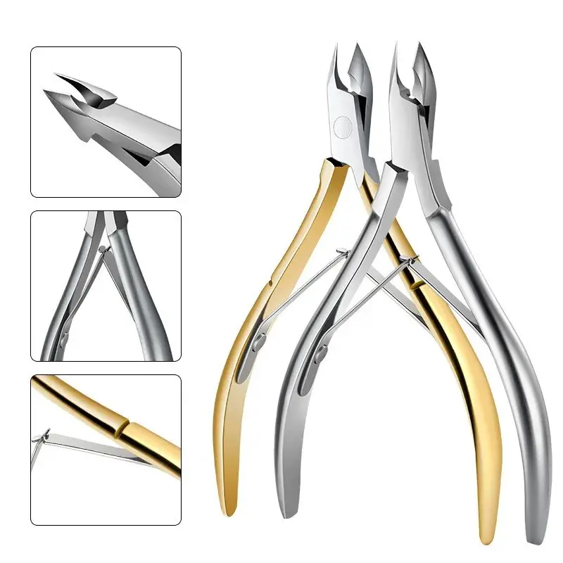 Nail Cuticle Nipper Products Wholesale Nail Removal Dead Skin Stainless Steel Special Beauty Pliers Nail Groove