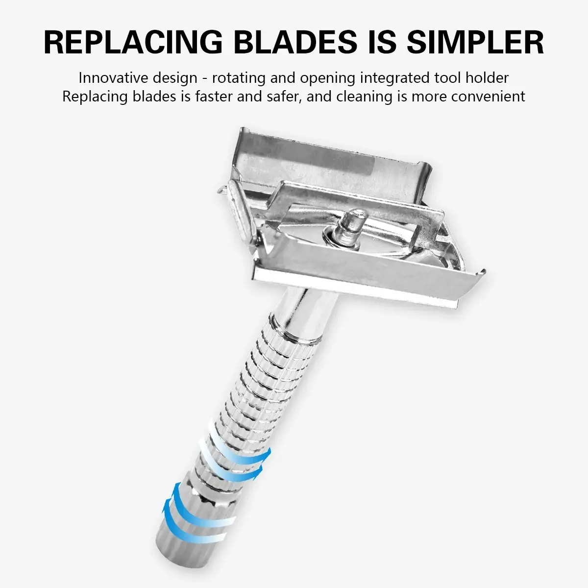 Double Edge Safety Razor for Unisex Safety Razor with a Delicate Box Holder With Blade Professional Barber Styling Accessories