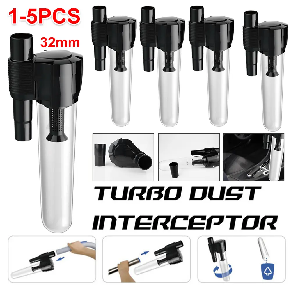 32mm Cyclone Dust Collector DIY Turbocharged Woodworking Filter Industrial Separator Collector Canister Vacuum Cleaner Accessory