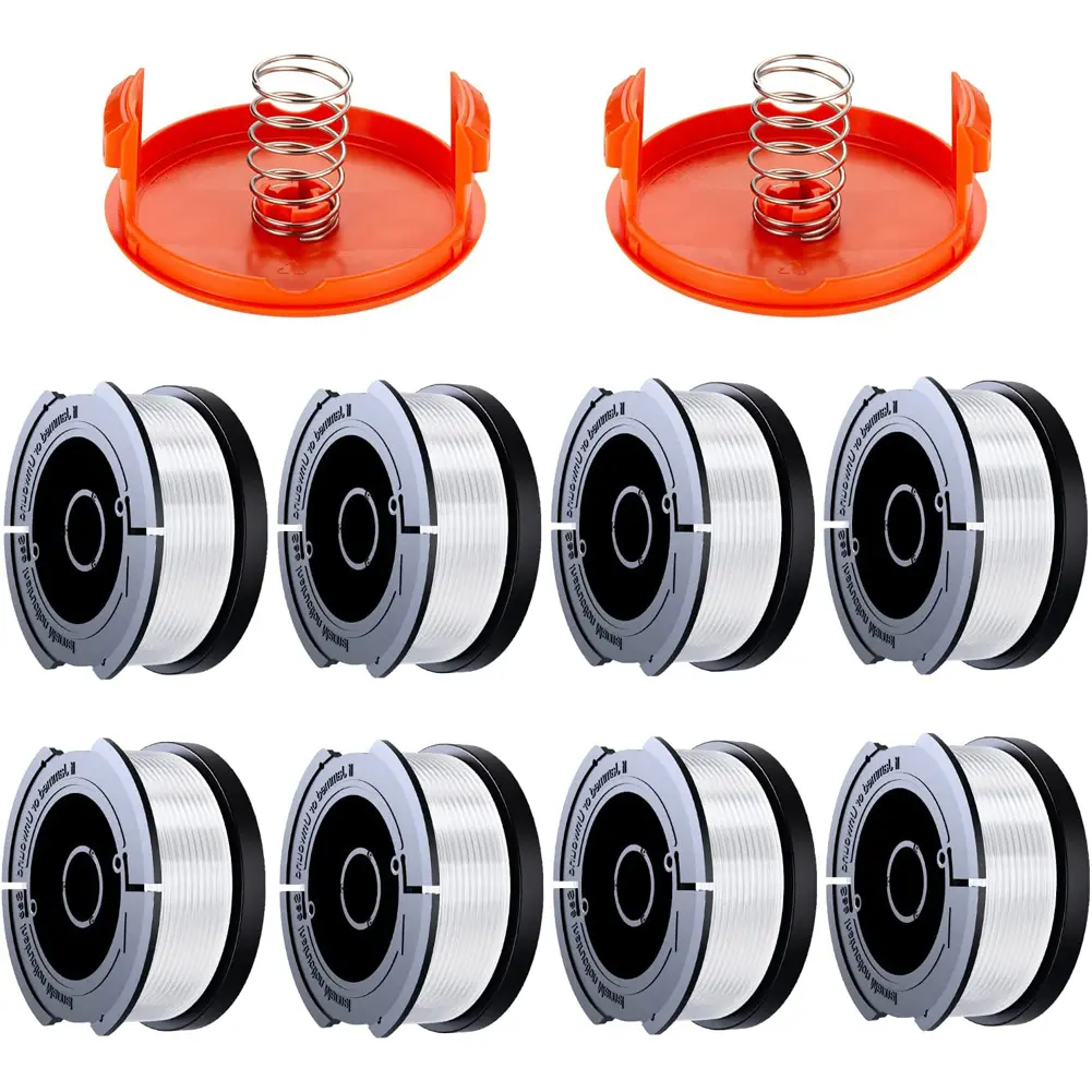 6/8pcs Grass Trimmer Spool Nylon Trimmer Line Spool 9.14m AF-100-3ZP Diameter 1.65mm for Black/Decker Grass Trimmer Accessory