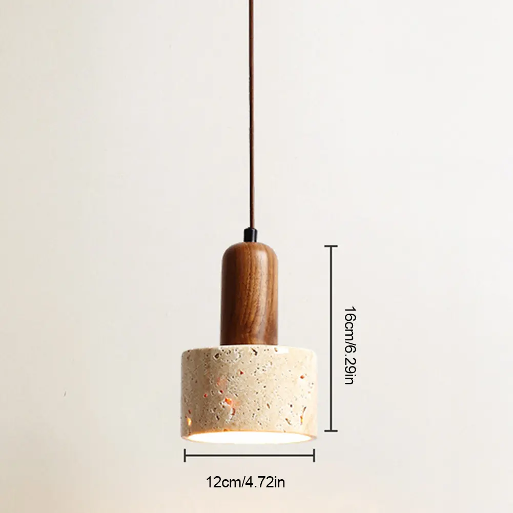 Japanese Pendant Light Decorative Simple Droplight Modern Bedside Cement Pendant Lamp Creative for Living Room Bedroom