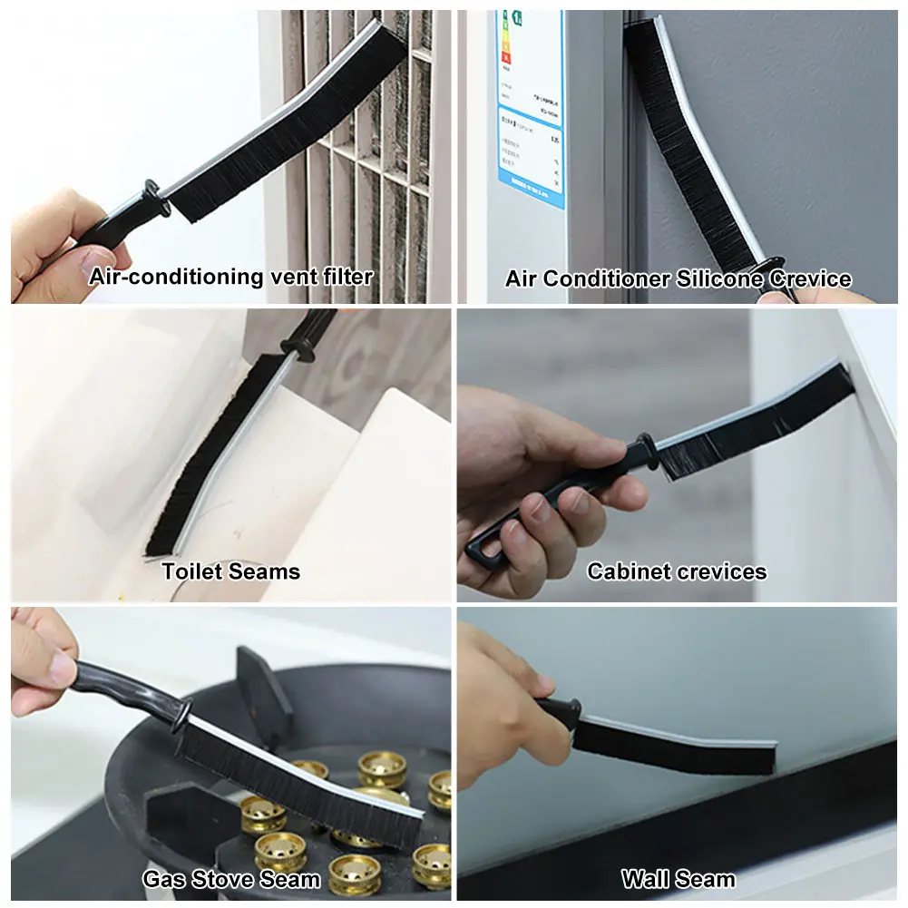 1-10pcs Gap Cleaning Brush Kitchen Toilet Tile Joints Dead Angle Hard Bristle Cleaner Brushes Window Door Track Groove Gap Brush