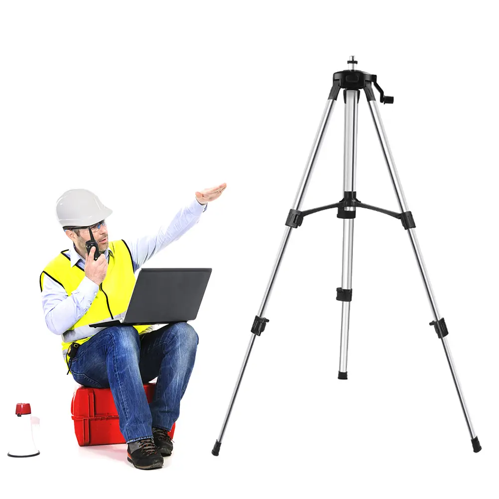 1/1.2M/1.5M Laser Level Tripod Adjustable Height Thicken Aluminum Tripod Stand For Self leveling Tripod Laser Level Tripod Stand