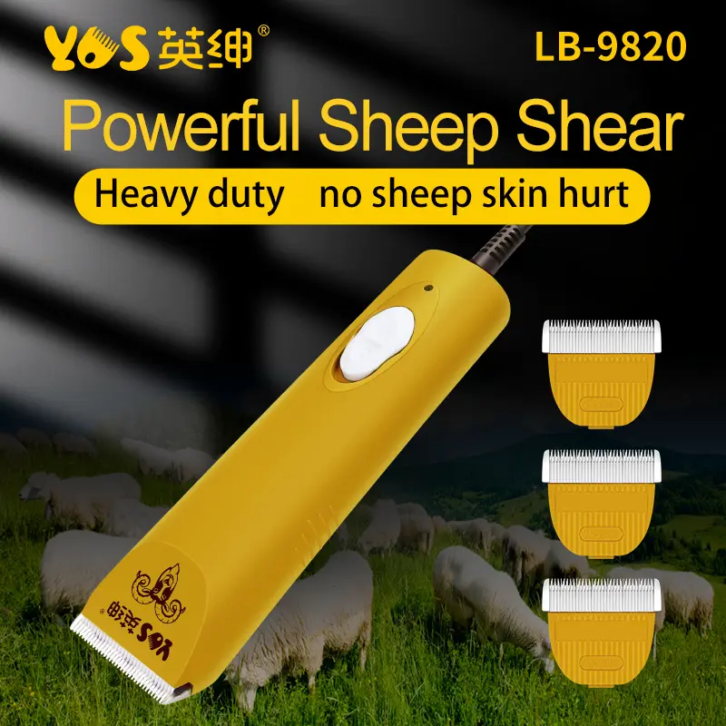 36V Powerful Electric Sheep Hair Wool Clipper Industrial Grade Animal Livestock Sheep Goat Wool Shearing Machine