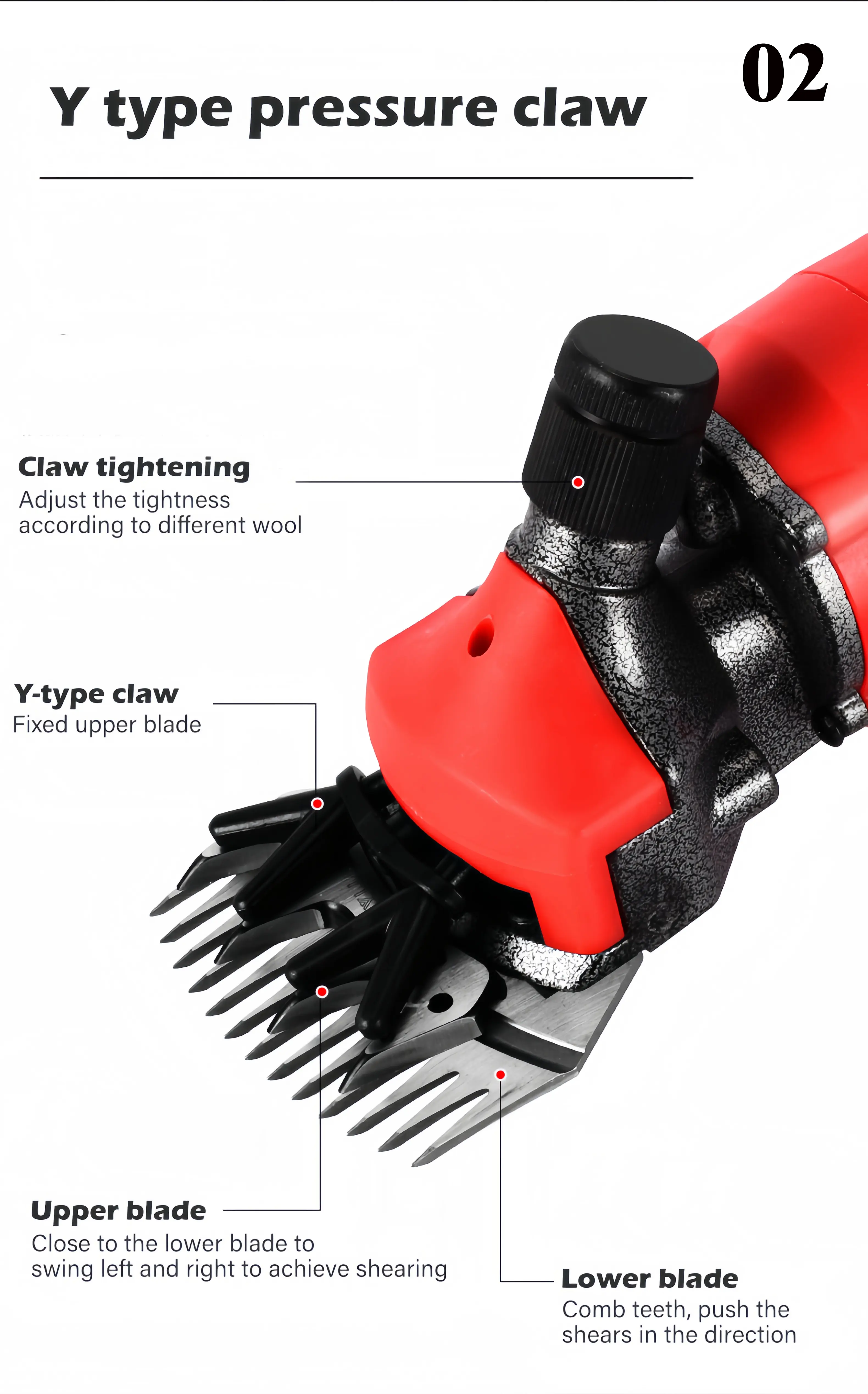 Electric Professional Sheep Wool Shears Machine Animal Sheep Shearing Scissors