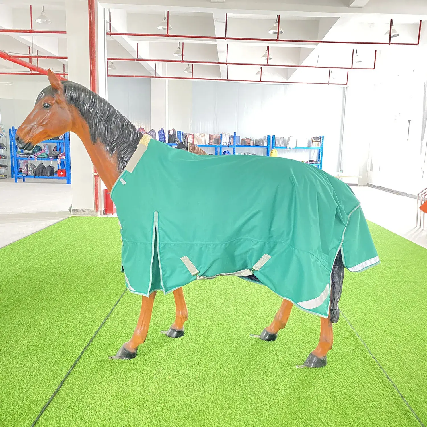 Fanfaree pet supplies outdoor moving waterproof high quality ripstop horse travel rug with 200g cotton filled